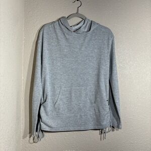 Mossimo Supply Co Gray Lightweight Sweater With Ties Up The Side Size Small
